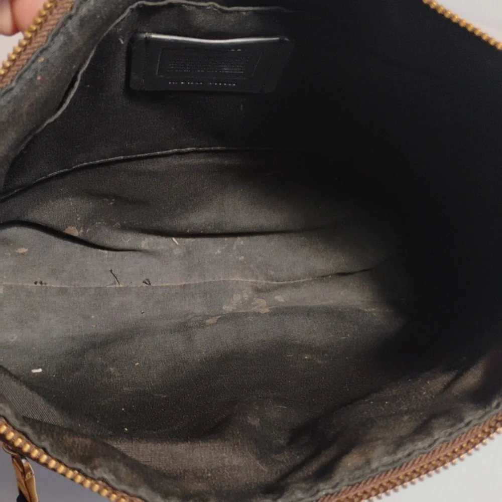 Coach Mae File Crossbody In Signature Canvas Beautiful Metal No Hangtag - Picture 7 of 12